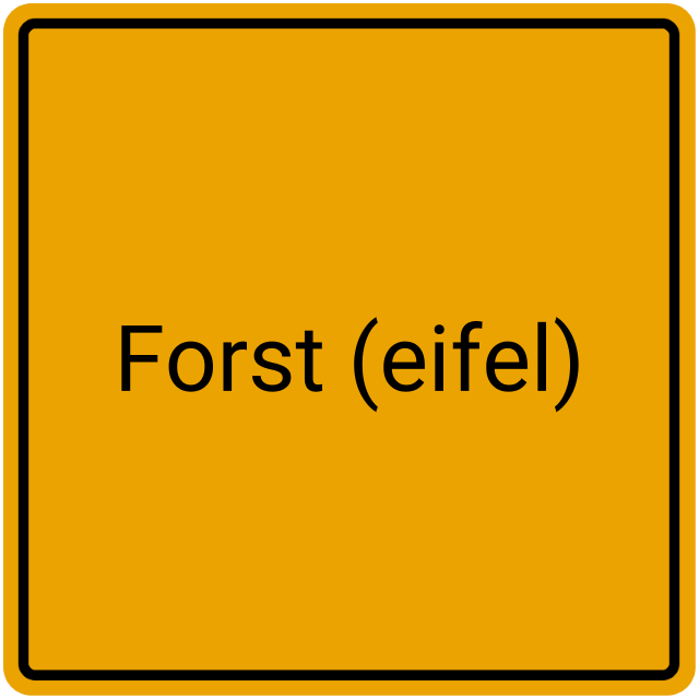 Meldebestätigung Forst (Eifel)